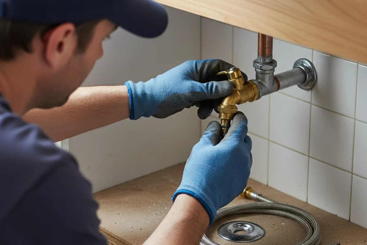 Shutoff valve and fitting work during Repiping in Hollywood